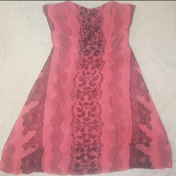 Vintage Tracy Reese Strapless Silk Baby Doll - Picture 2 of 8